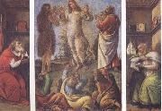 Transfiguration,with St Jerome(at left) and St Augustine(at right) Sandro Botticelli